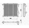 Radiator  racire motor RENAULT EXTRA Van  F40  G40  PRODUCATOR MAGNETI MARELLI 350213758000