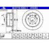 Disc frana opel vectra a  86  87  producator ate 24