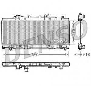 Radiator  racire motor FIAT PUNTO  176  PRODUCATOR DENSO DRM09094