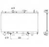 Radiator  racire motor TOYOTA AVENSIS  T22  PRODUCATOR NRF 53278