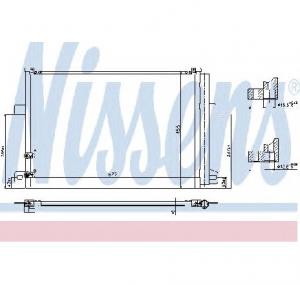 Condensator  climatizare VW AMAROK PRODUCATOR NISSENS 940225