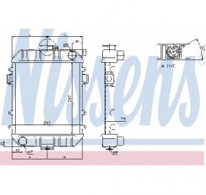 Radiator  racire motor OPEL KADETT B PRODUCATOR NISSENS 63070