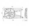 Ventilator  radiator mazda 3  bk  producator nrf