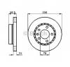 Disc frana opel omega a  16  17  19  producator bosch