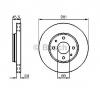 Disc frana VOLVO S40 I  VS  PRODUCATOR BOSCH 0 986 478 493