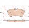 Set placute frana frana disc porsche cayenne