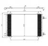 Condensator  climatizare citroËn c8  ea  eb  producator nrf 35844