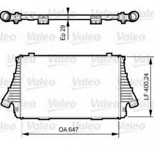 Intercooler  compresor FIAT CROMA  194  PRODUCATOR VALEO 818721