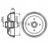 Tambur frana opel corsa a tr  91  92  96  97  producator bosch 0 986