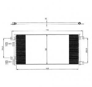 Condensator  climatizare IVECO DAILY IV bus PRODUCATOR NRF 35643