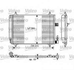 Condensator  climatizare OPEL CORSA C  F08  F68  PRODUCATOR VALEO 814066