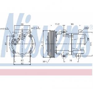 Compresor  climatizare FORD MONDEO    GBP  PRODUCATOR NISSENS 89059