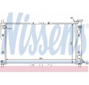 Radiator  racire motor KIA CLARUS  K9A  PRODUCATOR NISSENS 66656