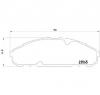 Set placute frana frana disc nissan patrol gr    y60