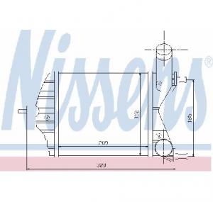 Intercooler  compresor FIAT IDEA PRODUCATOR NISSENS 96703