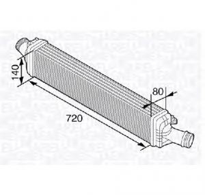 Intercooler  compresor AUDI A5  8T3  PRODUCATOR MAGNETI MARELLI 351319202690