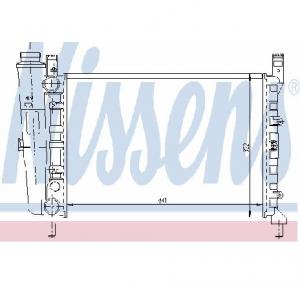 Radiator  racire motor FIAT UNO  146A E  PRODUCATOR NISSENS 61950