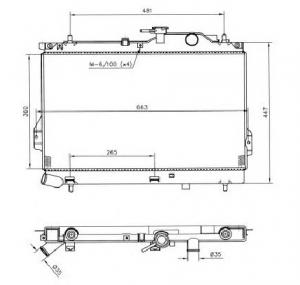 Radiator  racire motor HYUNDAI MATRIX  FC  PRODUCATOR NRF 53364