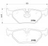 Set placute frana frana disc bmw 3  e46  producator textar 2193402