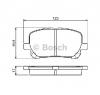 Set placute frana frana disc TOYOTA VERSO SPORTVAN  CLM2  ACM2  PRODUCATOR BOSCH 0 986 424 761