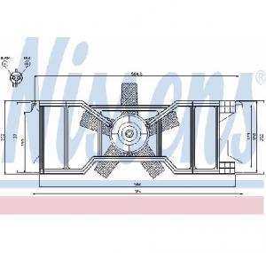 Ventilator  radiator FORD FIESTA V  JH  JD  PRODUCATOR NISSENS 85630