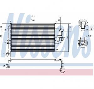 Condensator  climatizare VW GOLF Mk IV  1J1  PRODUCATOR NISSENS 94838