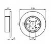 Disc frana OPEL VECTRA A  86  87  PRODUCATOR BOSCH 0 986 478 504