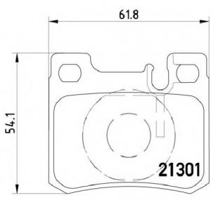 Set placute frana frana disc MERCEDES BENZ 190  W201  PRODUCATOR TEXTAR 2130103