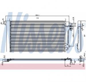Condensator  climatizare VW MULTIVAN Mk V  7HM  7HN  7HF  7EF  7EM  7EN  PRODUCATOR NISSENS 94604