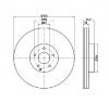 Disc frana mercedes benz s class  w221  producator textar 92176403