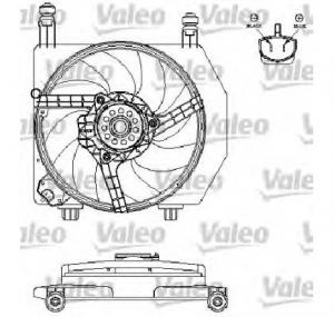 Motor electric ventilator FORD FIESTA Mk IV  JA  JB  PRODUCATOR VALEO 696160