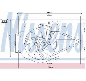 Ventilator  radiator FIAT ULYSSE  220  PRODUCATOR NISSENS 85003