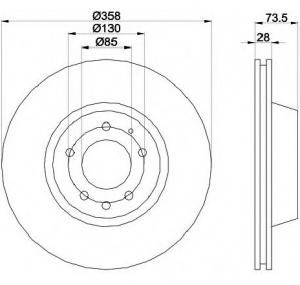 Disc frana PORSCHE CAYENNE PRODUCATOR TEXTAR 92151410