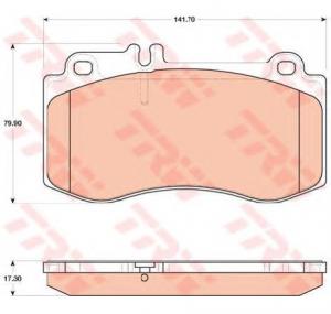 Set placute frana frana disc MERCEDES BENZ E CLASS  W212  PRODUCATOR TRW GDB1822