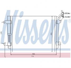 Condensator  climatizare VW TIGUAN  5N  PRODUCATOR NISSENS 940138