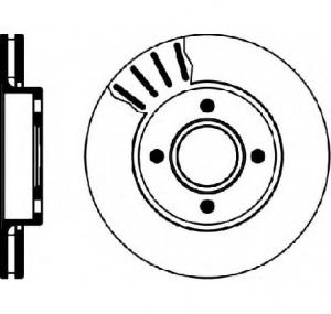 Disc frana FORD ESCORT Mk V  GAL  PRODUCATOR TEXTAR 92064300