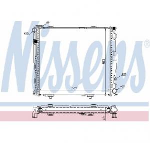 Radiator  racire motor MERCEDES BENZ E CLASS  W124  PRODUCATOR NISSENS 62696A