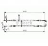 Cablu  frana de parcare saab 9 5  ys3e  producator bosch 1 987