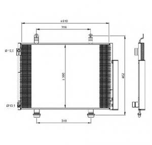 Condensator  climatizare SUZUKI SWIFT IV  FZ  NZ  PRODUCATOR NRF 35944