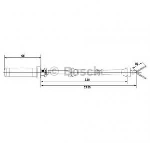 Senzor turatie roata MERCEDES BENZ SPRINTER 2 t bus  901  902  PRODUCATOR BOSCH 0 265 004 009