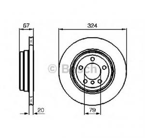 Disc frana BMW 7  E65  E66  PRODUCATOR BOSCH 0 986 479 004