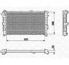Radiator  racire motor OPEL VECTRA A hatchback  88  89  PRODUCATOR MAGNETI MARELLI 350213592000