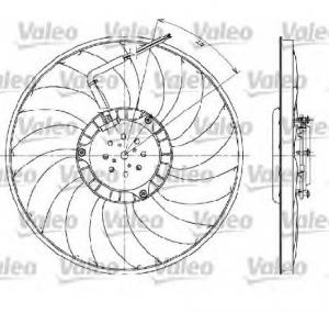 Ventilator  radiator AUDI A4  8E2  B6  PRODUCATOR VALEO 698610