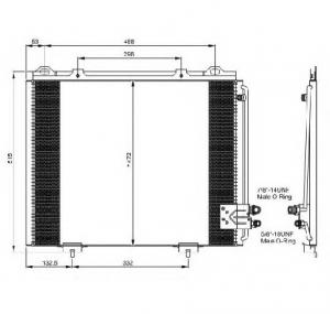 Condensator  climatizare MERCEDES BENZ E CLASS  W210  PRODUCATOR NRF 35228