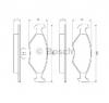 Set placute frana frana disc fiat fiorino  147  producator bosch 0 986