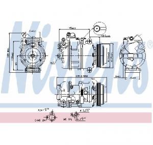 Compresor  climatizare BMW 3  E46  PRODUCATOR NISSENS 89080
