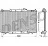 Radiator  racire motor HONDA CR V Mk II  RD  PRODUCATOR DENSO DRM40011