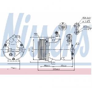 Compresor  climatizare OPEL MERIVA PRODUCATOR NISSENS 89024