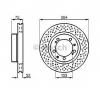 Disc frana porsche 911  993  producator bosch 0 986