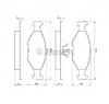 Set placute frana frana disc fiat palio  178bx  producator bosch 0 986